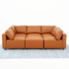 Reno - Modular Sofa - Cognac - Image 8