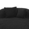 Chaise Lounge Sofa Boneless Couch With Supportive Pillows, Sofa Bed - Black - Image 14