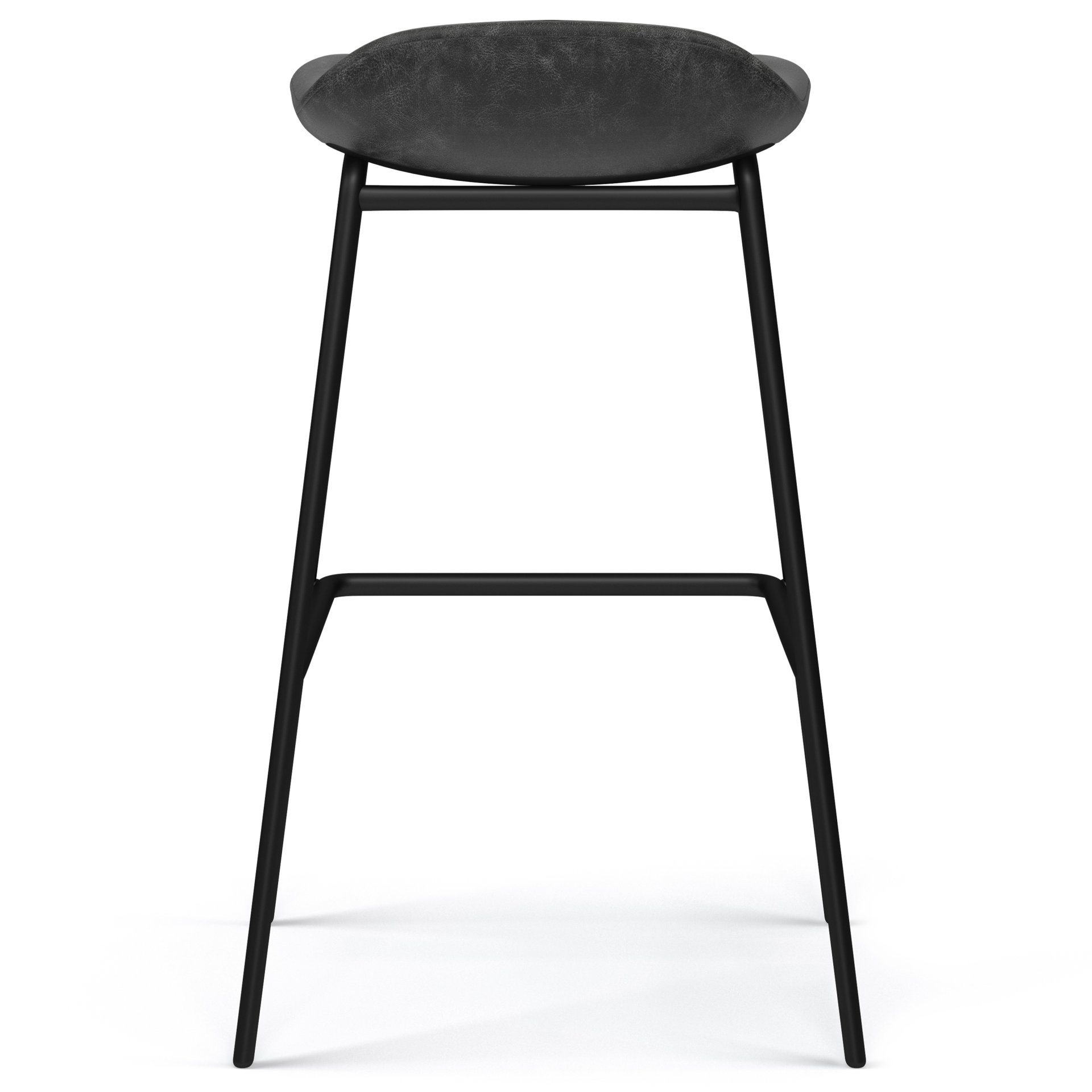 Dafney - Bar Stool (Set of 2) - Distressed Charcoal Gray - Image 4