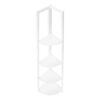 Bookshelf, Bookcase, Etagere, Corner, 4 Tier, Office, Contemporary & Modern - White - Image 5
