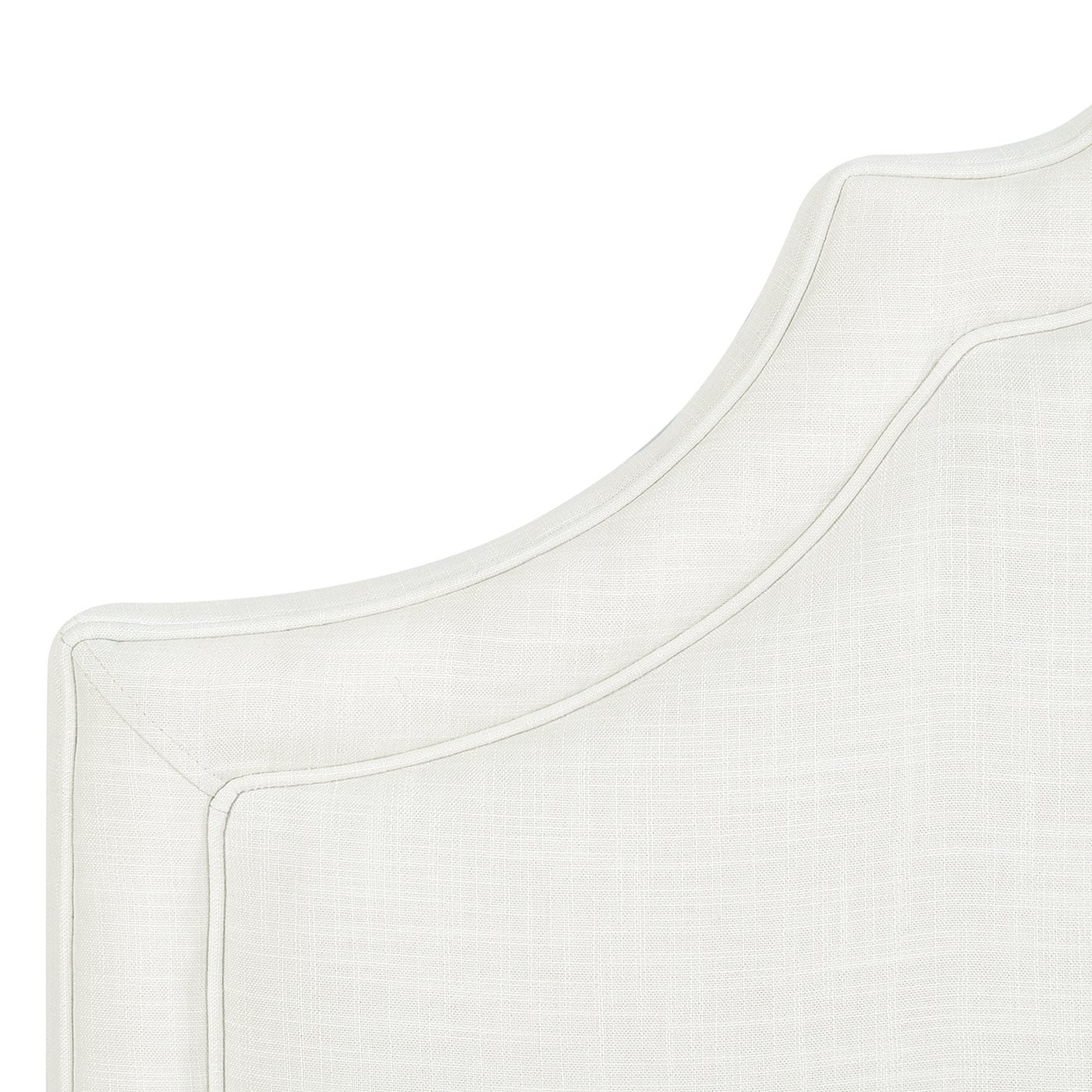 Catherine - Upholstered King Headboard - Antique White - Image 2