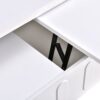 Lift Top Coffee Table With 2 Drawers, Multi Functional Adjustable Coffee Table With Hidden Storage Compartment For Living Room - White - Image 15