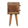 Extra Mini Curved Bedside Table - Oak - Image 3