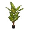 47" Tall, Artificial Plant, Evergreen Tree, Indoor, Faux, Fake, Floor, Greenery, Potted, Real Touch, Decorative - Green / Black - Image 7