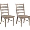 Ludin - Ladderback Dining Chairs, (Set of 2) - Taupe - Image 7