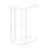 Accent Table, C - Shaped Contemporary - White - Image 14