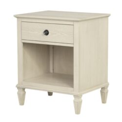 Victoria - Nightstand With Open Storage - Cream
