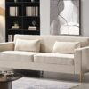 Aesthetic Sofas For Living Room, 3 Seater Couch With Classic Modern Appeal And Luxurious Soft Comfort - Beige - Image 12