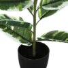 27" Tall, Artificial Plant, Rubber, Indoor, Faux, Fake, Table, Greenery, Potted, Real Touch, Decorative - Green / Black - Image 2