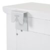 Floating Makeup Vanity With Big Mirror, Wall Mounted Storage Vanity With Drawers, Pockets & Hooks, Space Saving Decorative Home Organizer - White - Image 10