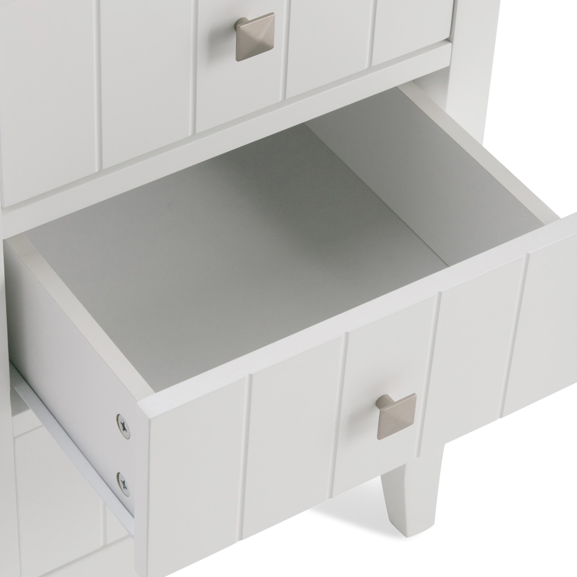 Acadian - Four Drawer Floor Storage Cabinet - Pure White - Image 2