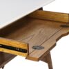 Parker - Desk With Storage Shelf - Off White / Pecan - Image 5