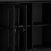 Artisan - Wide 4 Door Storage Cabinet - Black - Image 5