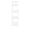 Bookshelf, Bookcase, 4 Tier, Office, Bedroom, Contemporary, Modern - White - Image 2