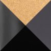 Marcel Mara - 5 Piece Upholstered Contemporary Counter Height Dining Set - Black / Gold / Gray - Image 5