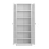 Industrial Metal Kitchen Pantry Cabinet With Adjustable Shelves - White - Image 6