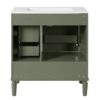 30" Bathroom Vanity With Sink And Ample Storage - Olive Green - Image 15
