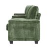 Modern 4 Seater Corduroy Sofa With USB Ports, Hidden Storage Arms, Flip Top Cup Holders - Green - Image 7