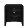 Lucille - Nightstand With Spacious Drawers And Chambered Drawer Fronts - Walnut Brown - Image 4