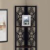 Bookshelf, Bookcase, Etagere, Corner, 4 Tier, For Office, Transitional - Espresso - Image 8
