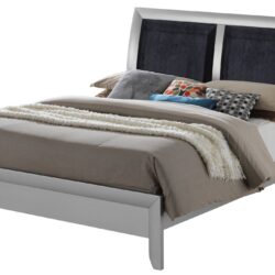Marilla - King Bed - Silver Champagne