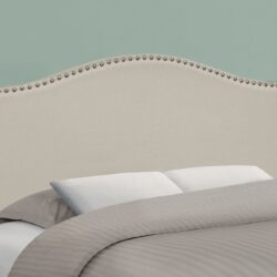 Full Size, Bed Headboard Only, Upholstered, Transitional - Beige