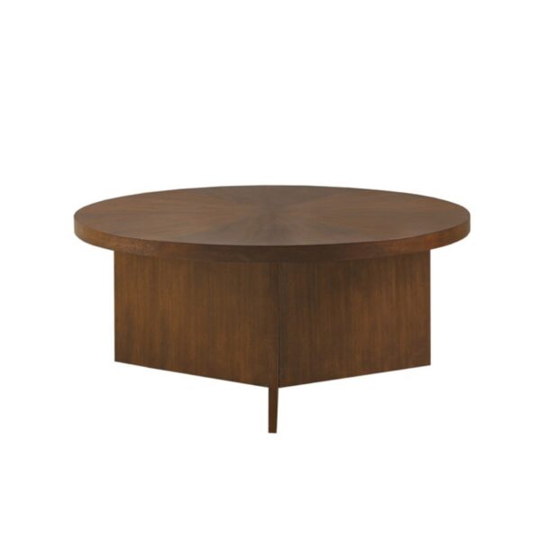 Round Coffee Table - Brown