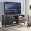 Nantan - Rustic TV Stand - Black / Oak - Image 7