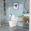1 Piece Toilet With Soft Closing Seat - White - Image 4