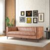 Angelina - Leather Sofa - Brown - Image 6