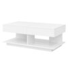 Extendable Coffee Table, Multifunctional Adjustable Coffee Table With Hidden Storage Space For Living Room - White - Image 13