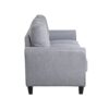 Modern Living Room Loveseat Linen Upholstered Couch Furniture For Home Or Office - Light Gray / Blue - Image 8
