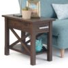 Kitchener - Narrow Side Table - Warm Walnut Brown - Image 9