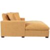 Oversized Chaise, Lounge Chair Classic Design, Soft Fabric, Durable Frame With Solid Wood Legs - Yellow - Image 7