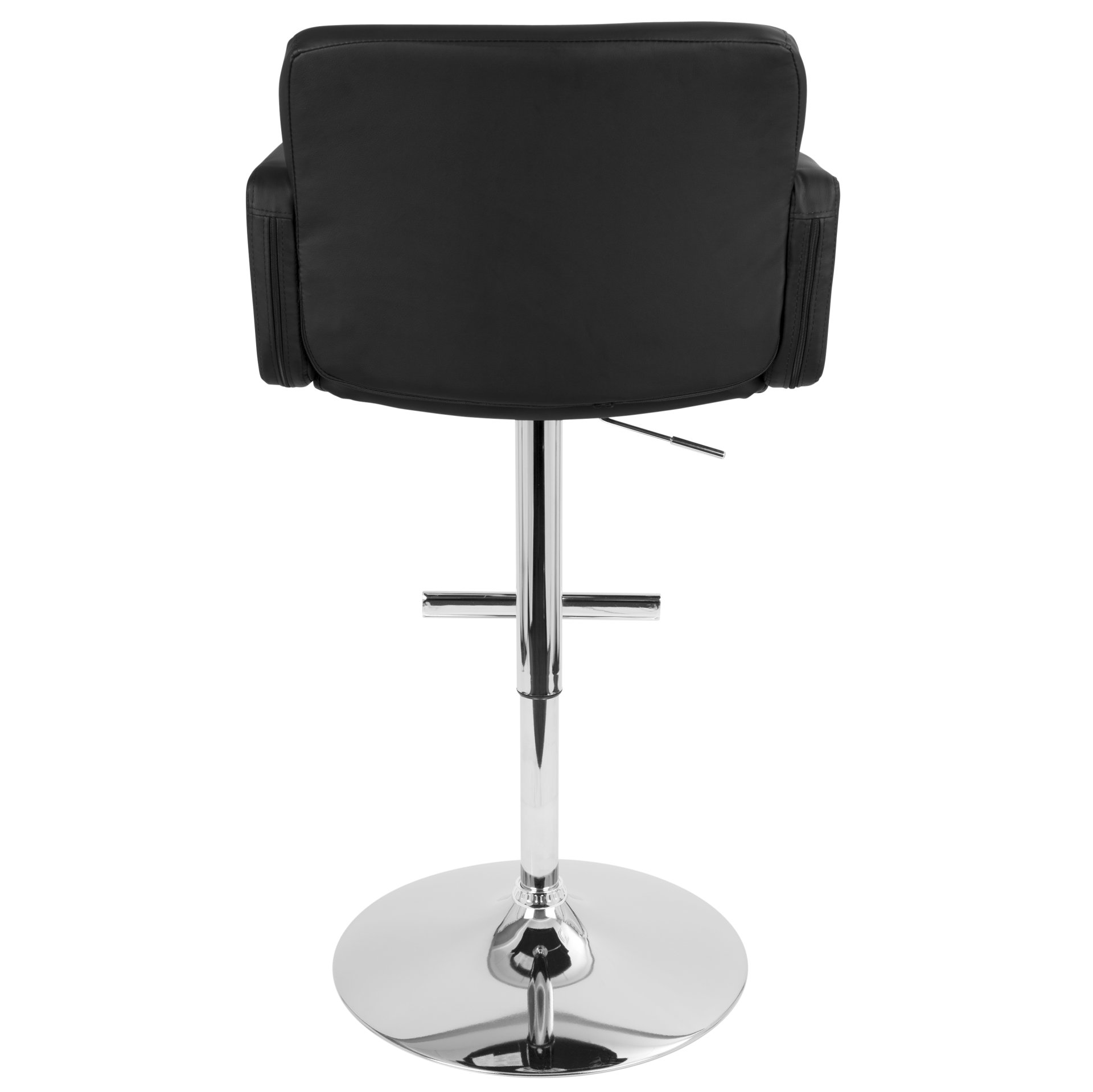 Stout - Contemporary Adjustable Barstool With Swivel - Black - Image 4
