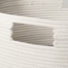 Gregory - Cotton Round Laundry And Storage Basket Medium - White / Blue - Image 7