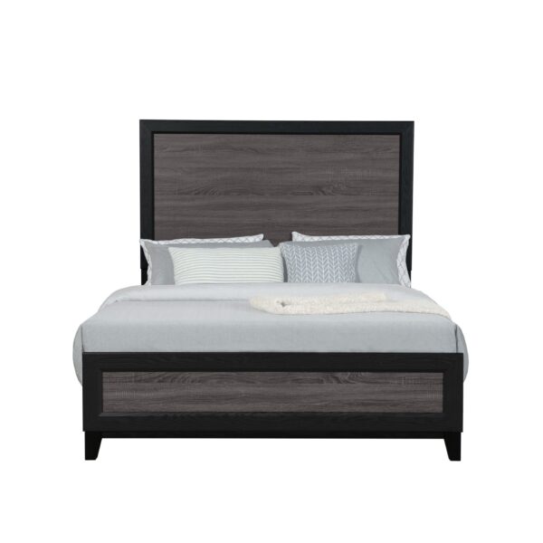 Soluto - 5 Piece Full Bedroom Set - Black / Gray