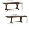 Rectangle Extension Dining Table - Brown - Image 3