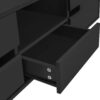 Modern High Glossy Rectangle Coffee Table, Accent Furniture With 16 Color LED Lights For Living Room - Black - Image 7