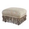 Fiona - Accent Footstool Ottoman - Silvery Blue Beige Paisley - Image 9