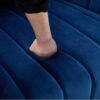 Oversized Swivel Barrel Accent Chair And Ottoman Set With Storage - Navy - Image 8