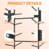 Heavy Duty Freestanding Kayak Storage Rack With Adjustable 8 Kayak Stand And Wheels For Garage, Indoor & Outdoor Use Metal - Black - Image 10