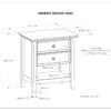 Amherst - Bedside Table - Natural Aged Brown - Image 9