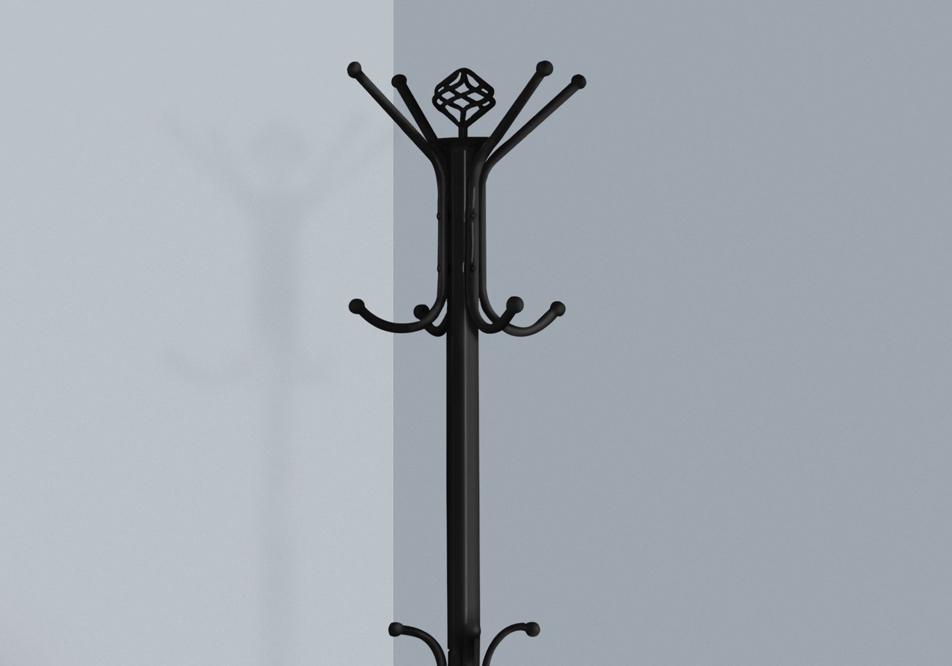 Free Standing Coat Rack 12 Hooks For Entryway - Black - Image 3