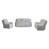 Bruni - Console Reclining Loveseat With Manual Recline - Gray - Image 11