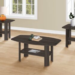 Table Set: Coffee, End, Side, Accent, Living Room, Transitional (Set of 3) - Oak