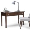 Avalon - Writing Office Desk - Dark Tobacco Brown - Image 7