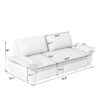 Queen Pull Out Sofa Bed, 3 In 1 Convertible Sleeper Sofa Multifunctional Velvet Loveseat Bed - Black - Image 3