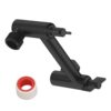 Sleek Design 4" Shower Arm Extension - Black - Image 10