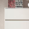 Liv - Contemporary 4 Drawer Wood Chest With Extra Storage - White - Image 6